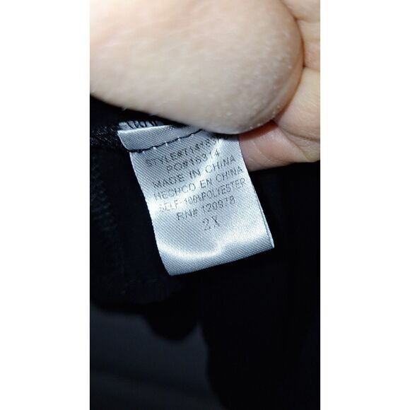 A Chicsoul Women's Top Sheer Black Baby Doll Whimsigoth Plus Sized Fairycore 2X - Picture 6 of 11